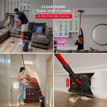 Dual Tank Spray Mop System Reusable Microfiber 3 Refills