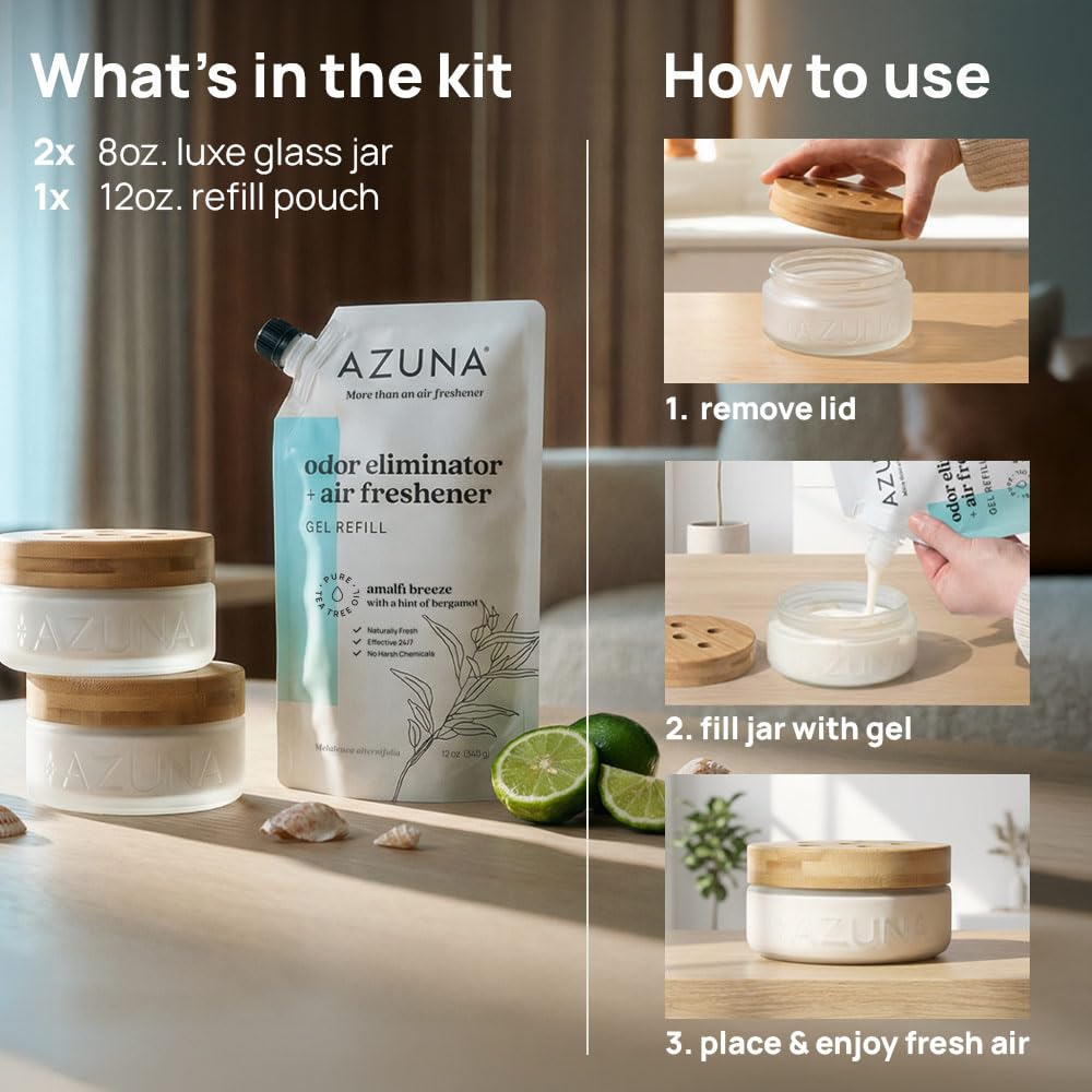 Air Freshener Odor Eliminator Gel Room Kit Home