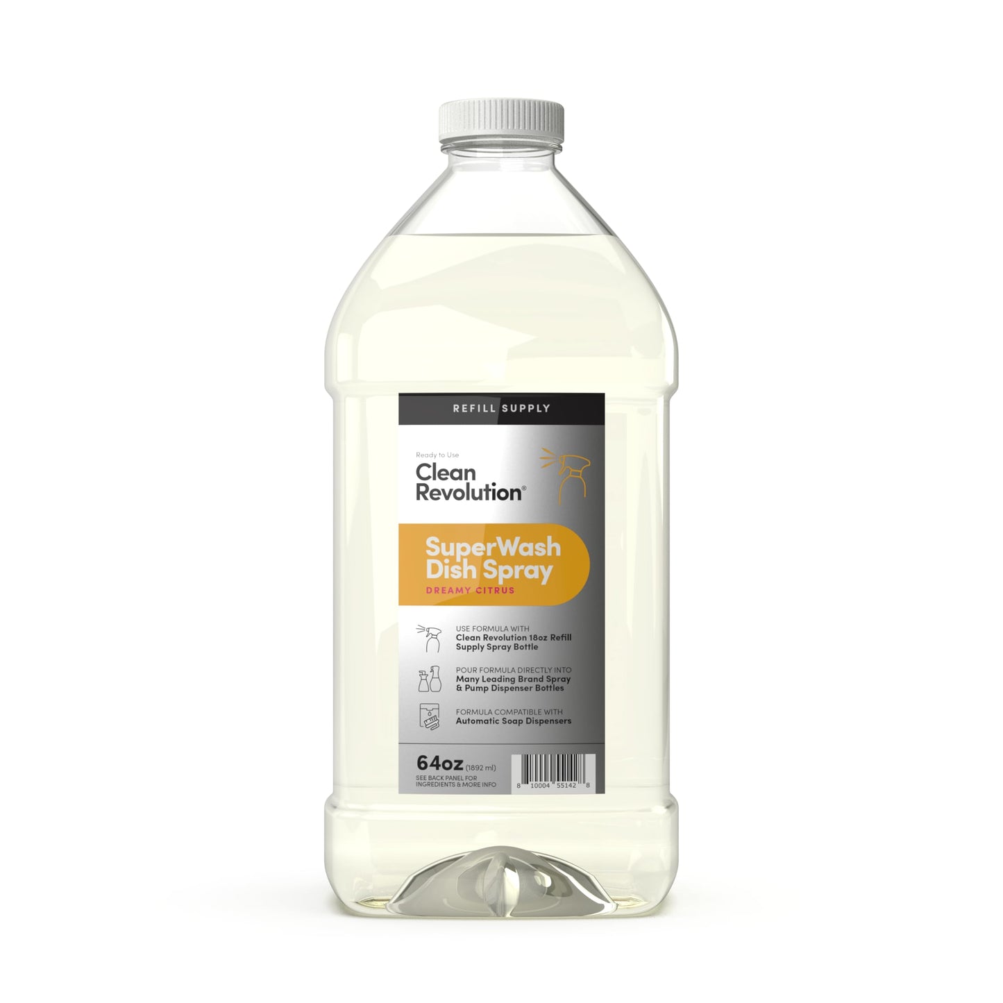 Clean Revolution Dish Soap Spray Refill Supply