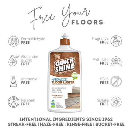 Quick Shine High Traffic Hardwood Floor Luster and Polish