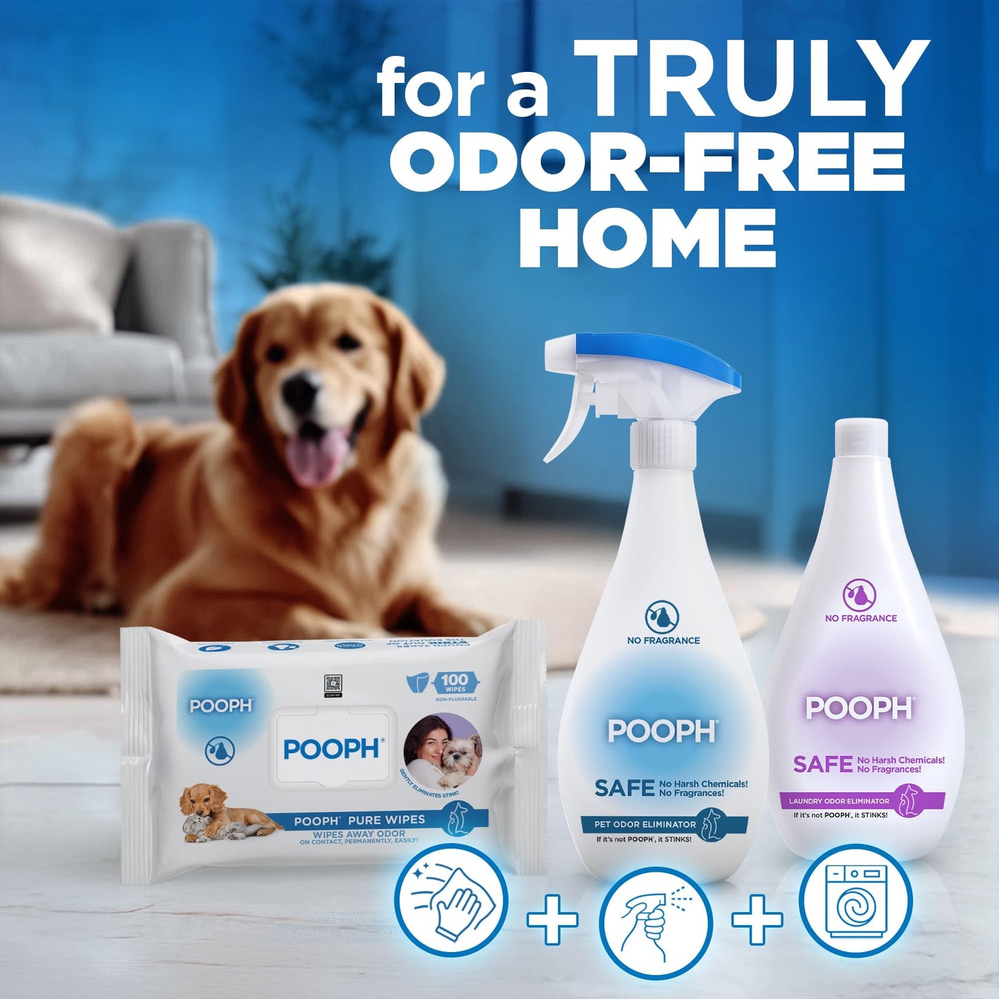 Odor Eliminator Laundry Additive Pet Stain Deodorizer Clean