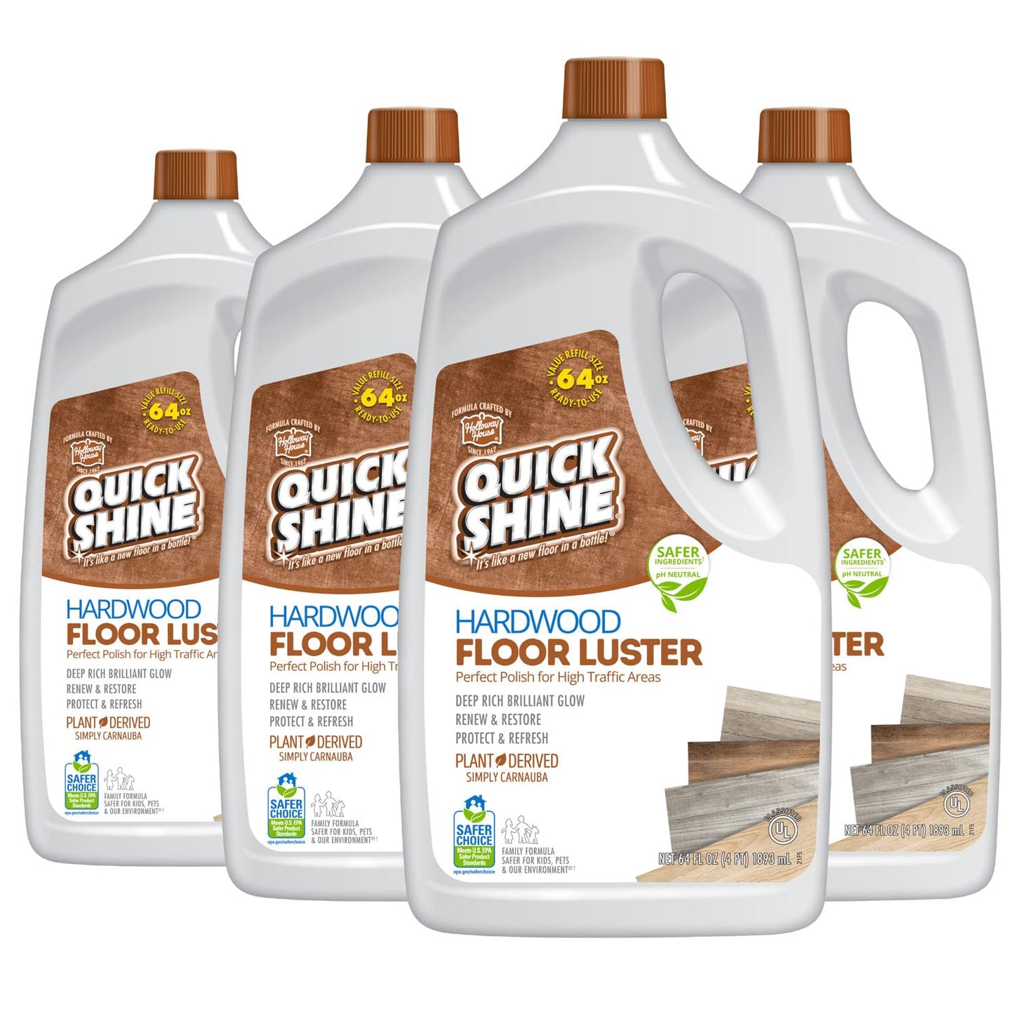 Quick Shine High Traffic Hardwood Floor Luster and Polish