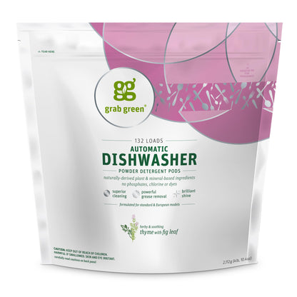 Natural Dishwasher Pods Enzyme Plant Based Tangerine Lemongrass