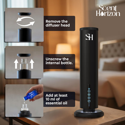 Waterless Hotel Scent Diffuser Tower Luxury Home Set
