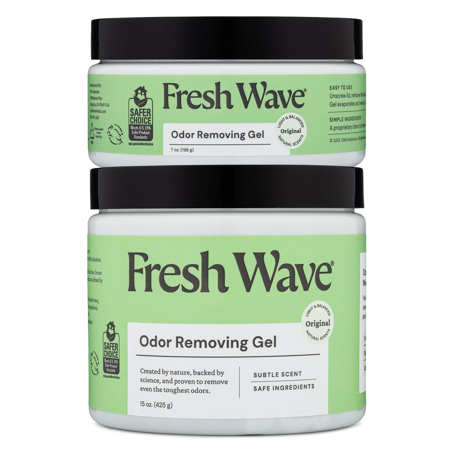 Odor Removing Gel 7 oz 3 Pack Fresh Wave
