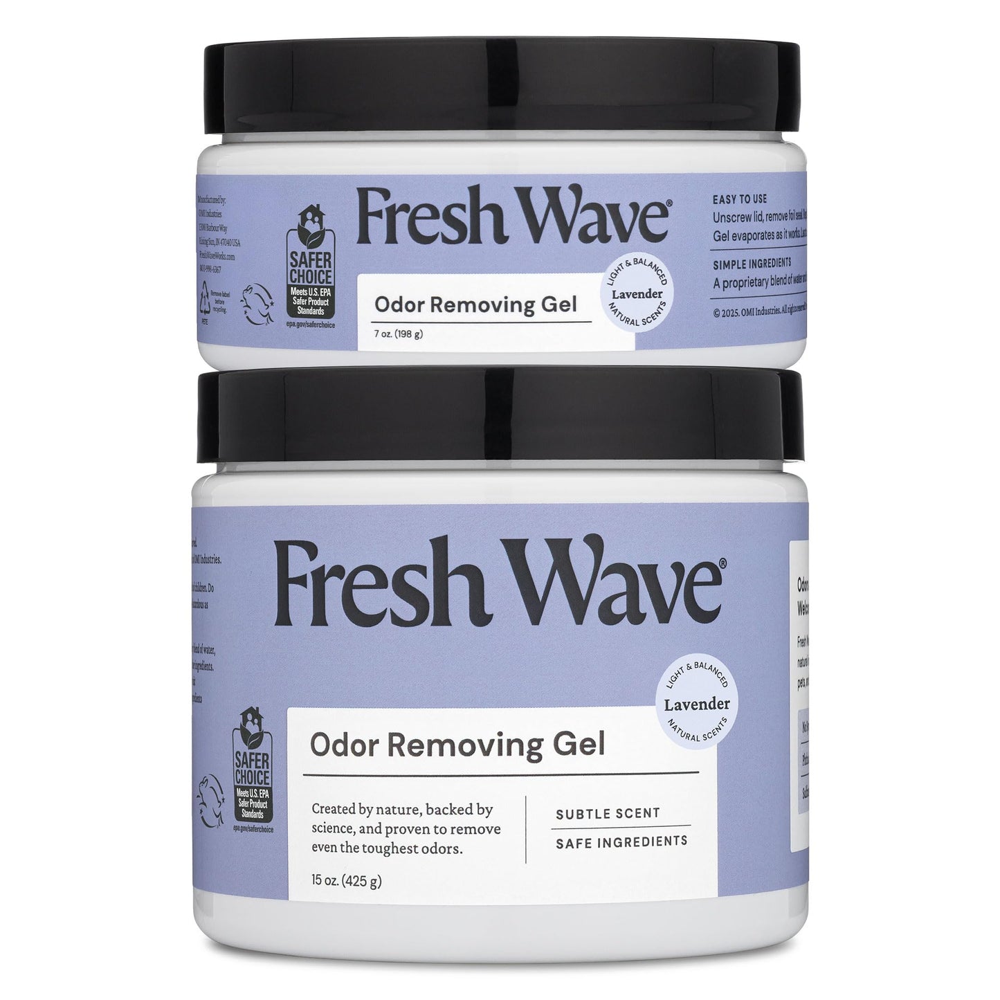 Odor Removing Gel 7 oz 3 Pack Fresh Wave