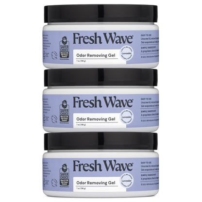 Odor Removing Gel 7 oz 3 Pack Fresh Wave