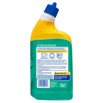 Acidic Toilet Bowl Cleaner Clinging Formula 32oz 4 Pack