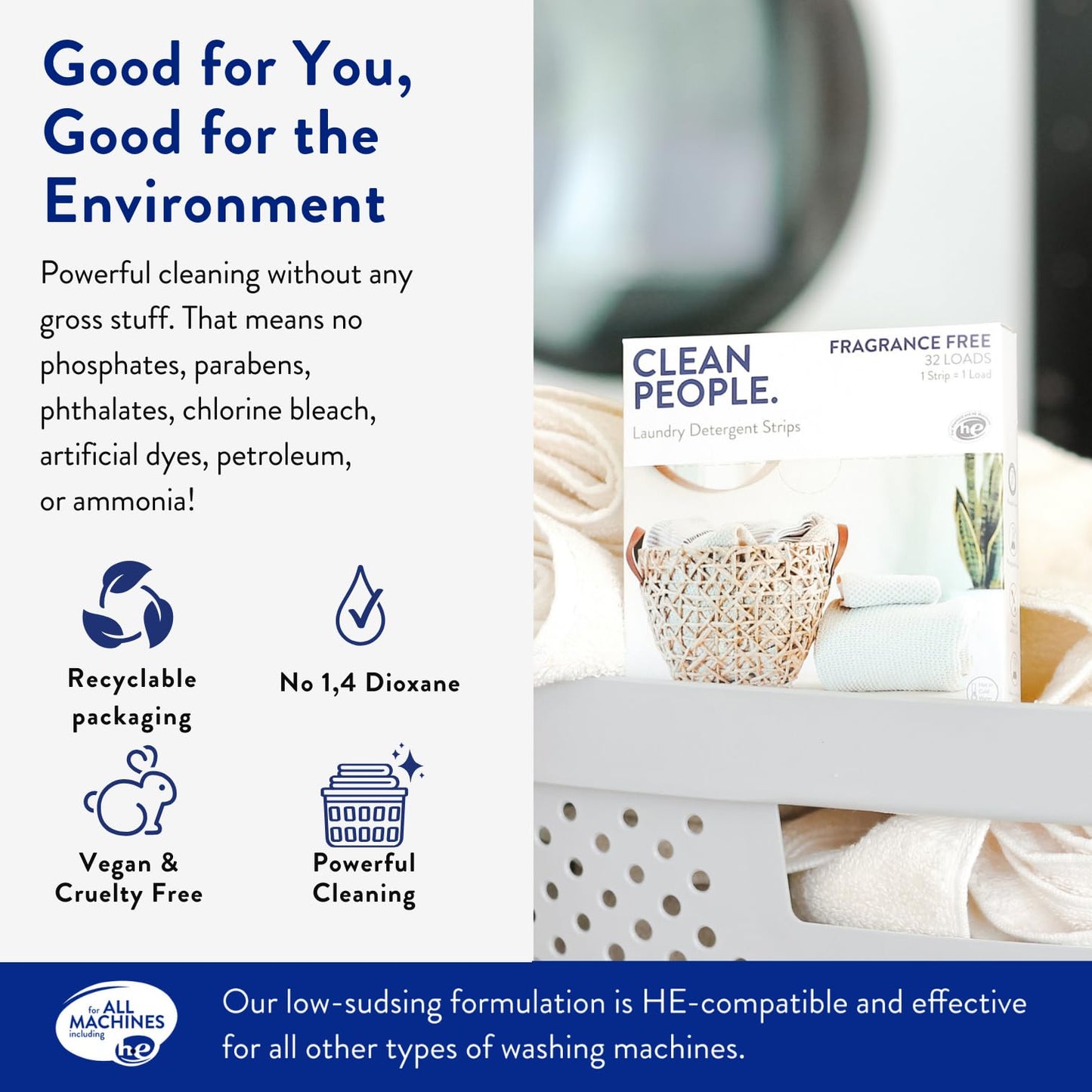 Laundry Detergent Sheets Hypoallergenic Stain Fighter Eco Refill