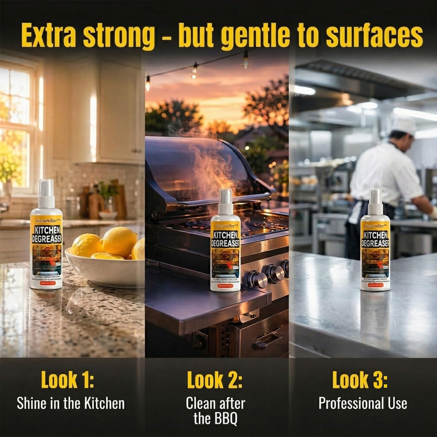 Heavy Duty Grill Cleaner Spray BBQ Degreaser