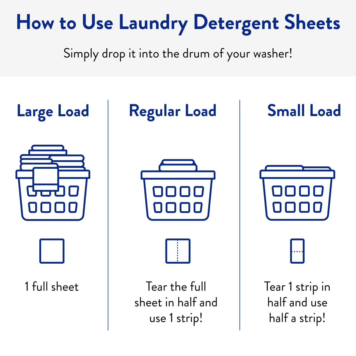 Laundry Detergent Sheets Hypoallergenic Stain Fighter Eco Refill