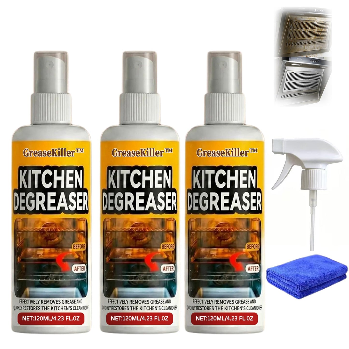 Heavy Duty Grill Cleaner Spray BBQ Degreaser