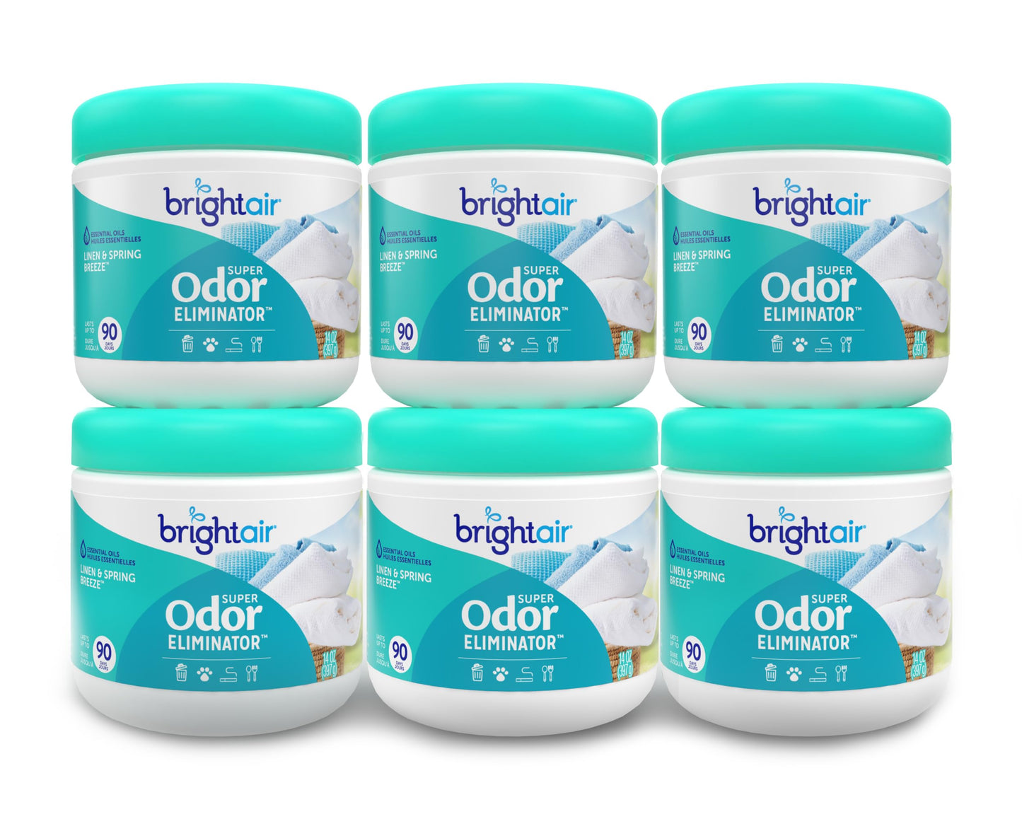 Solid Air Freshener Odor Eliminator 14oz 6 Pack
