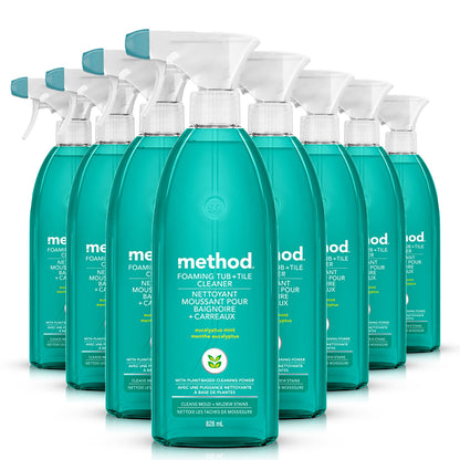 Foaming Tub Tile Cleaner Mold Mildew Remover 28oz 8 Pack