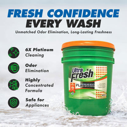 Liquid Laundry Detergent 3X Platinum 5 Gallon Original Scent