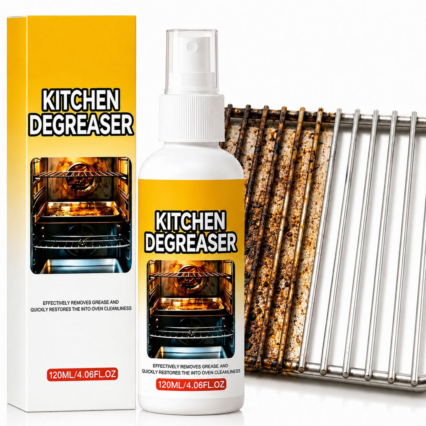 Grill Cleaner Spray Heavy Duty Kitchen Degreaser BBQ Oven Stove
