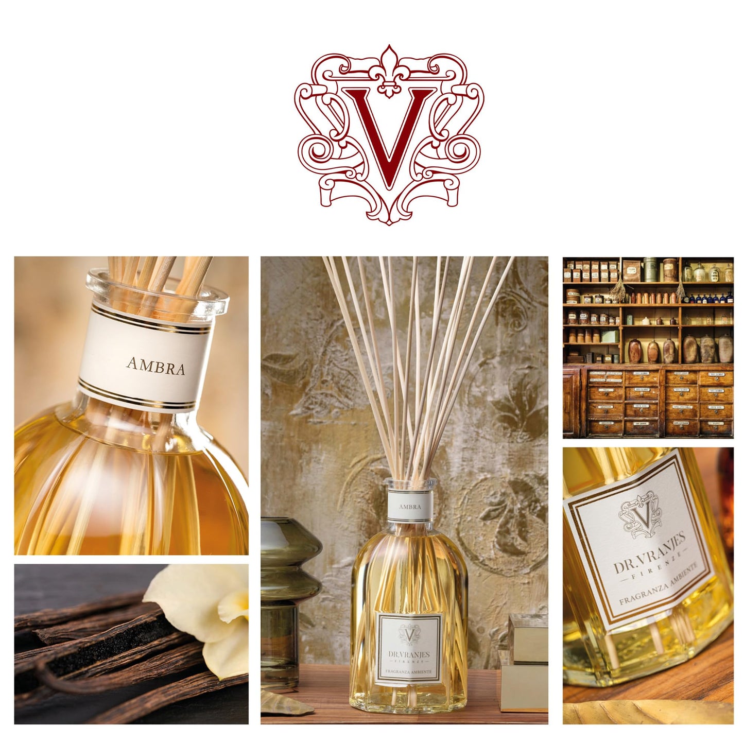 Ambra Luxury Reed Diffuser Set Oriental Scent