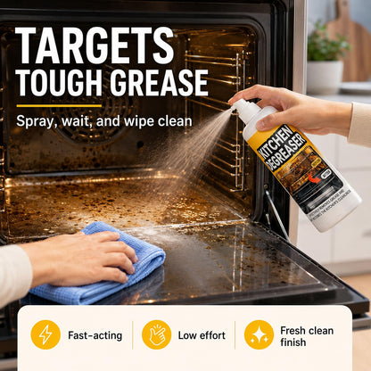 Grill Cleaner Spray Heavy Duty Kitchen Degreaser BBQ Oven Stove