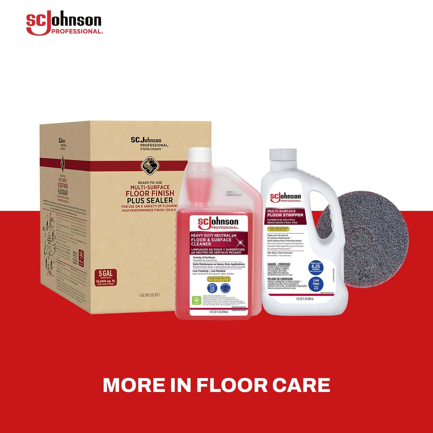 Neutral pH Floor Surface Cleaner Concentrate Heavy Duty Professional