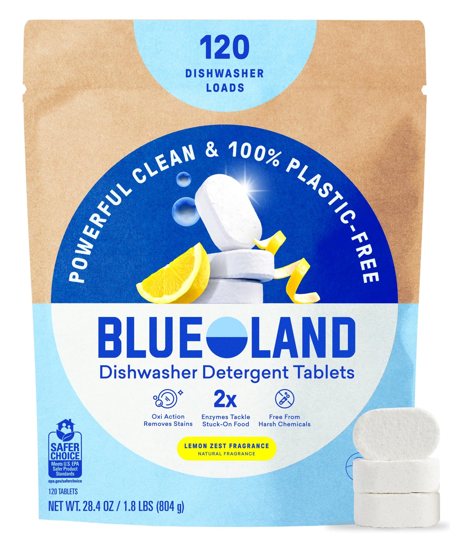 Plastic Free Dishwasher Tablets Eco Cleaning Tabs