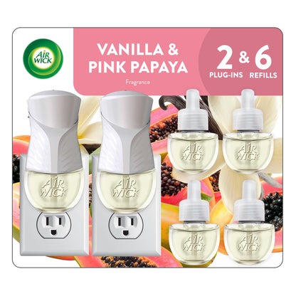 Pink Papaya Vanilla Plug In Air Freshener Essential Oil Refill