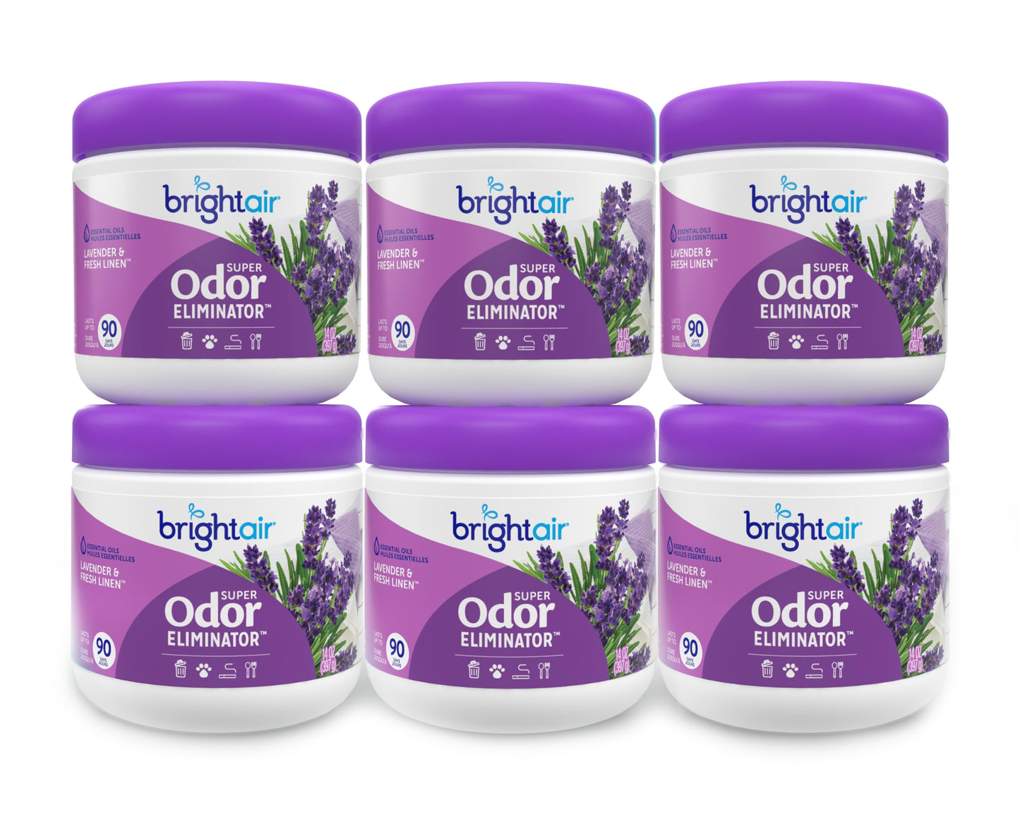Solid Air Freshener Odor Eliminator 14oz 6 Pack