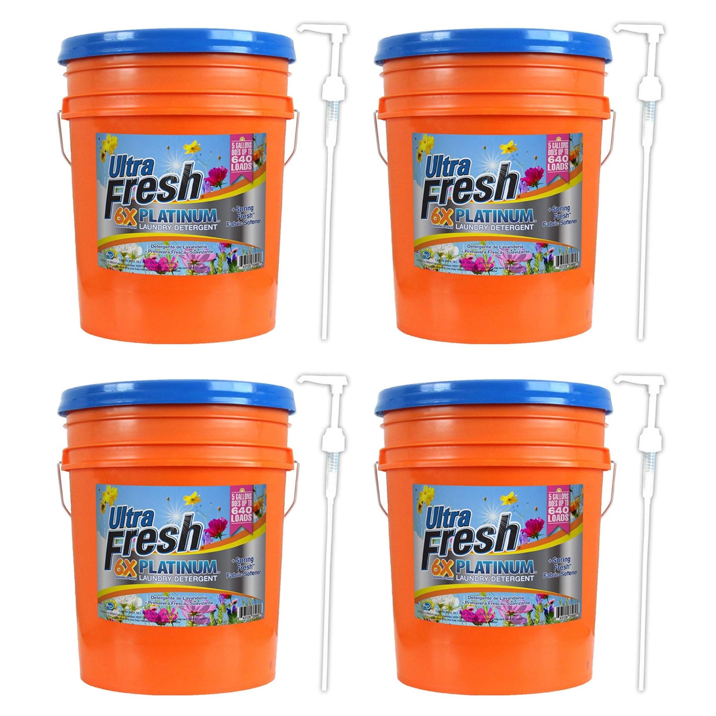 Laundry Detergent 6X Liquid 5 Gallon Bulk Fresh Softener