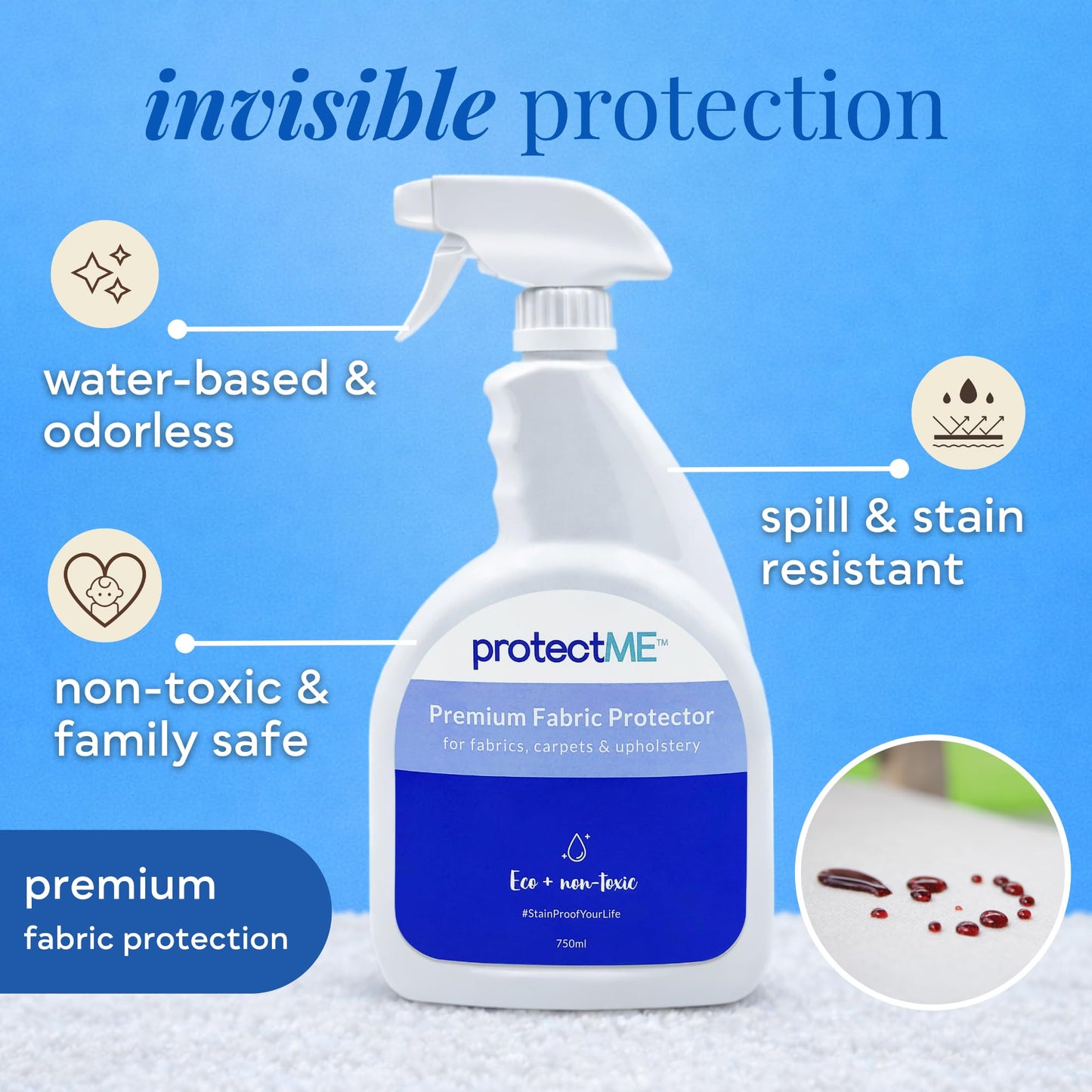Fabric Protector Cleaner Stain Guard Spray