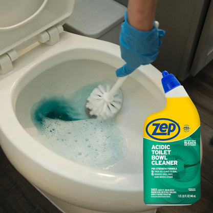 Acidic Toilet Bowl Cleaner Clinging Formula 32oz 4 Pack