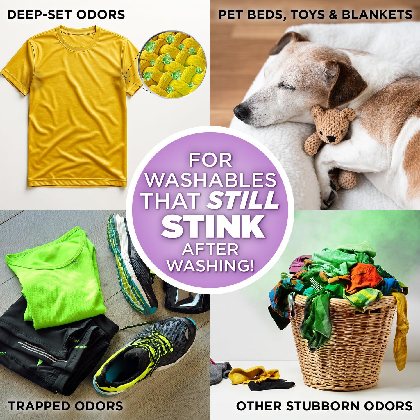 Odor Eliminator Laundry Additive Pet Stain Deodorizer Clean
